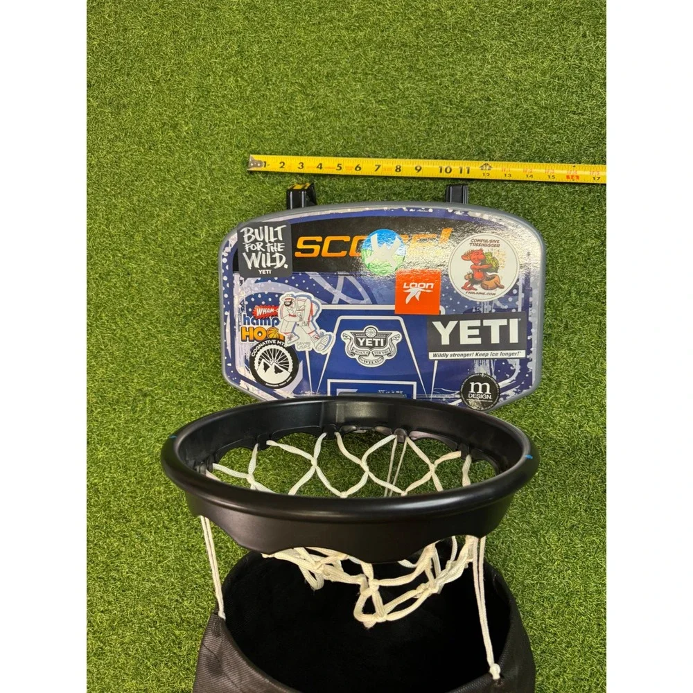 Wham-O Hamper Hoops Over The Door Basketball Hoop Laundry Bag‎ Yeti Stickers
